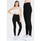 Momslab Yüksek Bel Toparlayıcı Spor Tayt, M, XPNPush Up, Siyah, Kadın