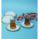 Mon Amour Porselen 6'lı Çay Tabağı