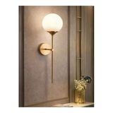 Mon Chevalon Luxury Mat Glop Camlı Pilli Aplik Duvar Aplik Eskitme Gold Gövde 1 ADET FİYATIDIR