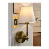 Mon Chevalon Modern Aplik Pilli Duvar Aplik Power Ledli Tak Kullan Kablosuz Pilli Duvar Aplik Eskitme Gold Sarı