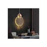 Mon Chevalon Modern Elegance Luxury Tekli Sarkıt Kristal Camlı Led Avize Gold Sarı Ledli Avize