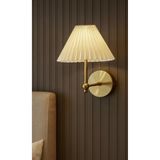 Mon Chevalon Pileli Abajurlu Pilli Duvar Aplik Eskitme Gold Sarı 4000K Gün Işığı Ledli