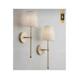 Mon Chevalon Pilli Aplik Duvar Aplik Power Ledli Gün ışığı Led Eskitme Gold Gövde