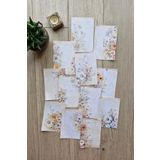 Mona Craftist 12 Adet Scrapbook Eskitme Papatya Temalı Scrapbook Kağıt Seti Bullet Journal Dekupaj Kağıdı