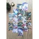 Mona Craftist 15 Adet Büyülü Orman Temalı Scrapbook Kağıt Seti Bullet Journal Dekupaj Kağıdı