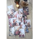 Mona Craftist 15 Adet Eskitme Vintage Kuş Temalı Scrapbook Kağıt Seti Bullet Journal Dekupaj Kağıdı