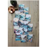 Mona Craftist 15 Adet Manzara Temalı Scrapbook Kağıt Seti Bullet Journal Dekupaj Kağıdı