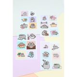 Mona Craftist 24 Adet Pusheen The Cat Sticker Sevimli Sticker Kare Sticker Laptop Sticker Kedi Sticker Sanrio Stic