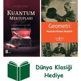 Mona Kitap Kuantum Mektupları + Geometri + Dünya Klasiği Hediye - Hayır