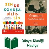 Mona Kitap Sen De Konuşabilirsin + Geometri + Dünya Klasiği Hediye - Hayır