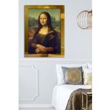 Mona Lisa Gold Tek Parça Pleksi Tablo
