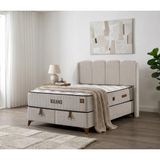 Mona Yatak Balance 28 cm Ultra Ortopedik Pocket Yaylı Çift Taraflı Yatak – Örme Kumaş & Hr Soft Sünger - Kahverengi - Beyaz - 180 x 200 cm