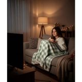Mona Yatak Sıcak Tutan Tv Battaniyesi Kırmızı 140X200 cm Pamuk Polyester Yumuşak Doku - Yeşil - 140 x 200 cm
