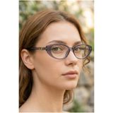 MONAL EYEWEAR Cateye GG Dereceli Camınızı bu Çerçeveye Taktırabilirsiniz Hafif Estetik Şık , Işık Korumalı Gözlük