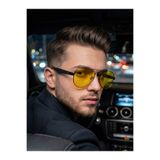 MONAL EYEWEAR Gece Görüş/Sürüş Gözlüğü Polarize/UV400 Koruma Yansıyan/Parlayan Işığı Keser Rahat Kullanım Sağlar