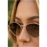 MONAL EYEWEAR MW Üçgen Kadın Güneş Gözlüğü Organik Cam Eşe/Sevgiliye Hediye Yeni Trend UV400 56 Ekartman