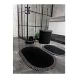 MONALİKA Jüt Hasır Banyo seti 5Lİ ,çamaşır sepeti ,Banyo paspası,makyaj sepeti,Kirli sepeti,dekor fullbanyo
