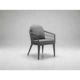 Monalin Home Garden Milano Gri 4 Kişilik(1-1-1-1-Masa) Rattan Örgü Bahçe & Balkon & Teras Masa Sandalye Takımı