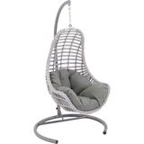Monalin Home Garden Roma Rattan El Örgüsü Balkon Teras Bahçe Salıncağı - Açık Gri