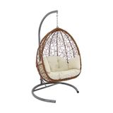 Monalin Home Garden Sofya Rattan Mix El Örgüsü Bahçe & Balkon & Teras Salıncağı Kahverengi