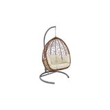 Monalin Home Garden Sofya Rattan Mix El Örgüsü Bahçe & Balkon & Teras Salıncağı