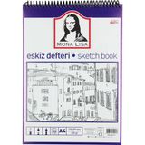 Monalisa Eskiz Defteri Telli A4 120 Gram 50 Yaprak Telli Eskiz Defteri