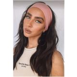 Monalisa Kadın Pudra Pembe Esnek Pamuklu Saç Bandı