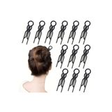 Monalisa Kadın Siyah Hair Pin Saç Topuz Çubukları 10 Adet