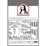 Monalisa MN04-4 A4 Şeffaf Telli 95 gr 20 Yaprak Eskiz Defteri