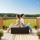 MONAMI Dechome Yeny Modüler Puf 100X100 | Fitilli Kadife | 36 cm Yükseklik | Orta Sert Sünger | Yıkanabilir & Silinebilir Kılıf | Çökme Yapmaz | Roll Pack - Kahve