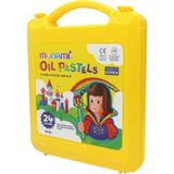Monami Pastel Boya 24 Renkli Yıkanabilir Kalem Çantası Orta Boy Sarı Çocuklar İçin