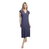 MONAMİSE Kısa Kollu Gecelik Lacivert, 2xl, MO18404, LACİVERT, Kadın