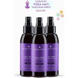 Monapieta Tazeleyici Yoga Matı Temizleme Spreyi | Yenileyici & Koku Giderici | Sakin & Huzurlu Aura | 3X125 ml