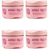 MONAROZA E Vitaminli & Gül Özlü Efsane Krem 4'lü Set (250 Ml X 4 Adet)