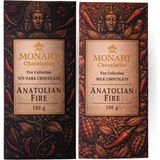 Monart Acı Biberli Çikolata 2X(100GR) Sütlü & Bitter Duo Lezzetli Karışık Çikolata - 1 Adet