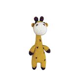 MONARTY Amigurumi Örgü Oyuncak İnek, El Yapımı%100 Pamuk, Sarı, Kahverengi, 15 cm Yükseklik, Tüm Yaşlar İçin Güvenli