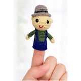 MONARTY Amigurumi Örgü Oyuncak Parmak Kukla Çocuk, El Yapımı%100 Pamuk, 9 cm Yükseklik, Tüm Yaşlar İçin Güvenli