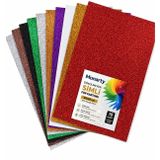 Monarty Dökülmeyen Simli Fon Kartonu 25X35 cm 10'lu Karışık Renk