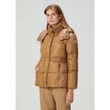 Moncler Agneux Kahverengi Kapüşonlu Mont - 1