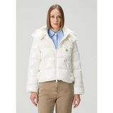 Moncler Andro Beyaz Kapüşonlu Mont - Naturel - 3