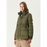 Moncler Baux Haki Beli Büzgülü Mont - 2