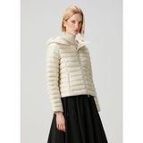 Moncler Ige Krem Kapüşonlu Puffer Mont - 0