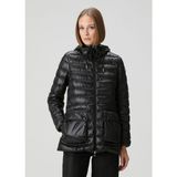 Moncler Jasmin Siyah Kapüşonlu Mont - 2