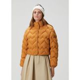 Moncler Senevee Turuncu Kalp Kapitoneli Kadın Mont - 0