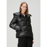 Moncler Serittes Siyah Kapüşonlu Puffer Mont - 5