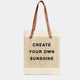 Moncvas Jüt Günlük Çanta ( Create Your Own Sunshıne) - Altın - Bej