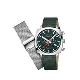 Mondaine Grand Cushion Msl.41460.lf.set Yedek Kordonlu Erkek Kol Saati - Yeşil