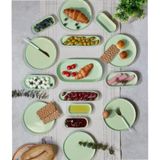 Mondecor MST004 15 Prc Kahvaltı Takımı Shıne Yesıl