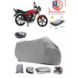 Mondial 100 Mg Superboy Branda Gri Arka Çanta Uyumlu(Topcase) Motosiket Brandası Motor Örtüsü Çadır Su Geçirmez Motosiklet Kılıfı Motor Brandası,lastikli,taşıma Torbalı