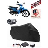 Mondial 100 Sfc Basic x Branda Siyah Arka Çanta Uyumlu(Topcase) Motosiket Brandası Motor Örtüsü Çadır Su Geçirmez Motosiklet Kılıfı Motor Brandası,lastikli,taşıma Torbalı